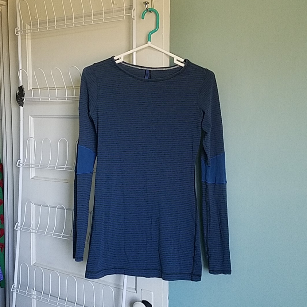 Lululemon Athletica Long Sleeve Striped Devotion Shirt